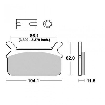 Plaquette de frein Vesrah pour Moto Harley Davidson 1340 Flhtc Electra Glide Class 1990 à 1999 AR Neuf