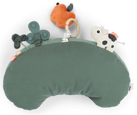 Done by Deer Tummy Time Activiteitenkussen Tiny Farm Green