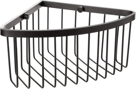 Corner opbergmand aluminium zwart