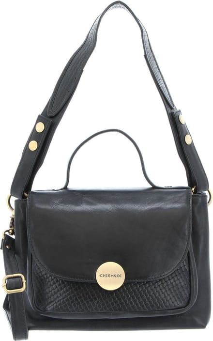 CHIEMSEE Leren Schoudertas Avondtas Brisbane Shoulderbag Black Zwart
