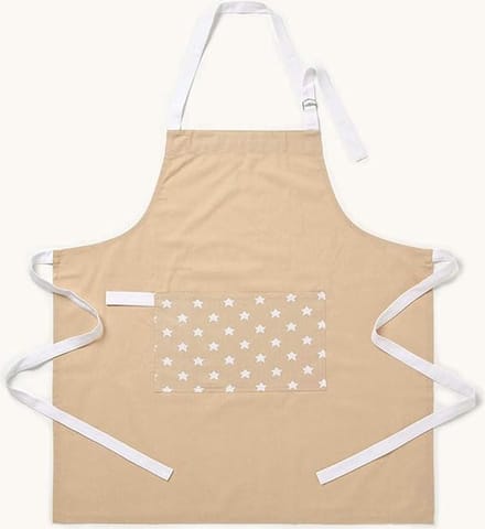 Homescapes keukenschort sterren beige