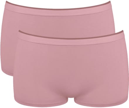 Sloggi Women GO Sense Short (2-pack) - dames boxer - oudroze
