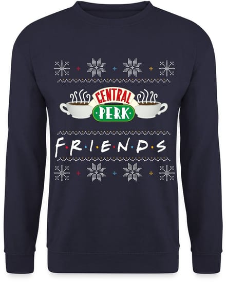 Friends Central Perk Lelijk Kerstmis Sweater Heren
