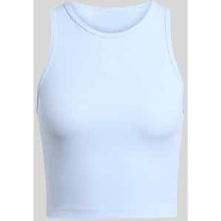 slim fit kort top van puur katoen