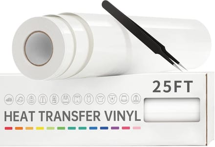 Hitteoverdracht Vinyl Wit 30cm x 7,6m voor T-shirts Knutselen en Strijken