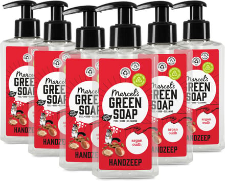 Marcel's Green Soap Handzeep - Argan & Oudh - 6 x 250ml