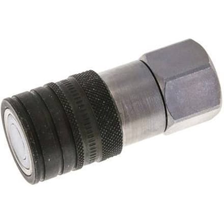 Stalen DN 10 Vlakdichtende Koppeling Snelkoppeling G 1/2 inch Binnendraad ISO 16028 CEJN D 19.7mm