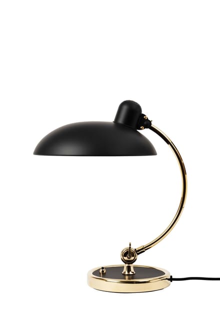 Fritz Hansen Kaiser Idell 6631 Luxe Tafellamp Mat Zwart & Messing - Speciale Editie