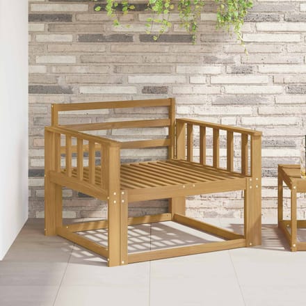 vidaXL Buiten Midden Sofa Massief Acaciahout Wit