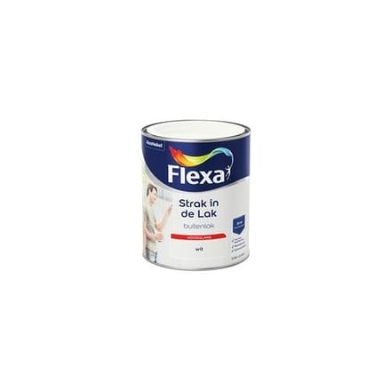 Flexa - Strak In De Lak Buitenlak Hoogglans - Wit - 750 Ml