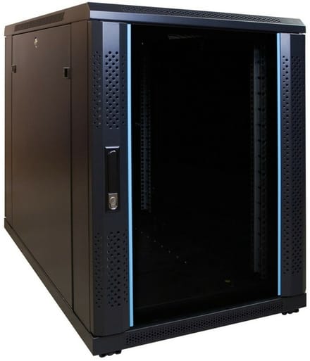 DSIT 15U mini serverkast met glazen deur 600x1000x860mm (BxDxH) - serverbehuizing - serverrack - 19 inch