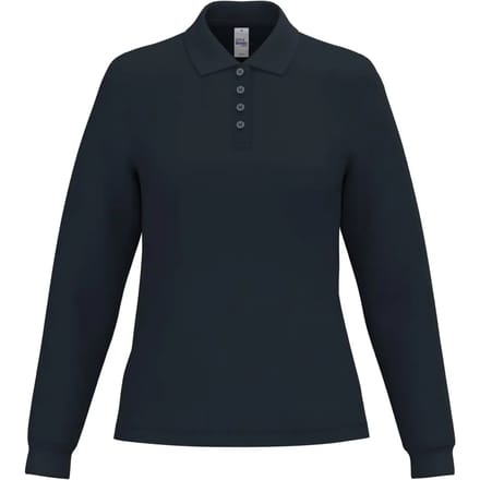 Damespolo met lange mouwen iDeal Basic Brand