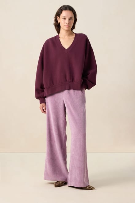 Sissy-Boy - Lichtpaarse high waist corduroy broek
