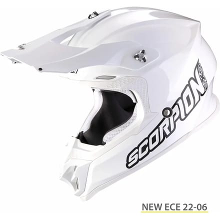 SCORPION VX-16 EVO AIR SOLID White-White - Maat XS.