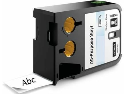 DYMO XTL multifunctionele labels van vinyl | 54 mm x 7 m | zwart op wit