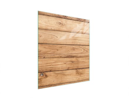 TMK ArtDeko - Snijplank - 45x52 cm - Glas - Houtprint