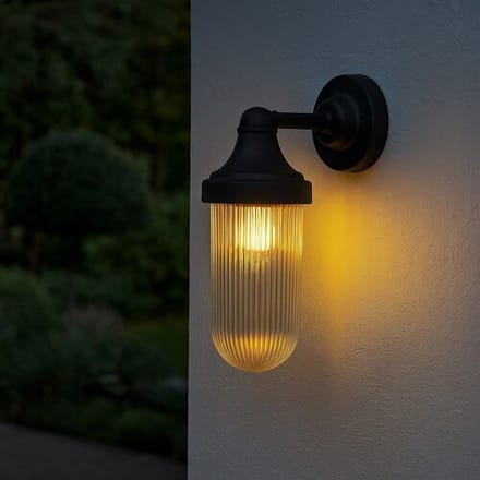 KS Verlichting Muurspot Fabio Antiek Zwart