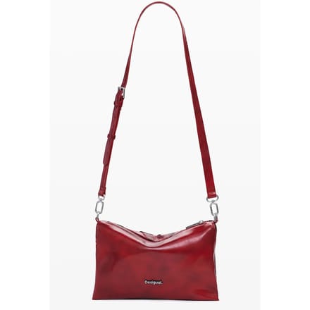 Desigual schoudertas Glow Red Dortmund Across Body Bag Carmine rood