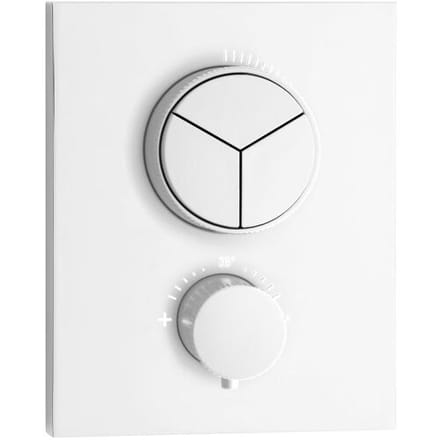 Herzbach DEEP WHITE concealed thermostat PUSH square 23.803055.2.07
