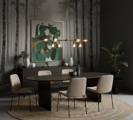 Eettafel Industrieel Bruin Mangohout 250 - Bruin - Novihome