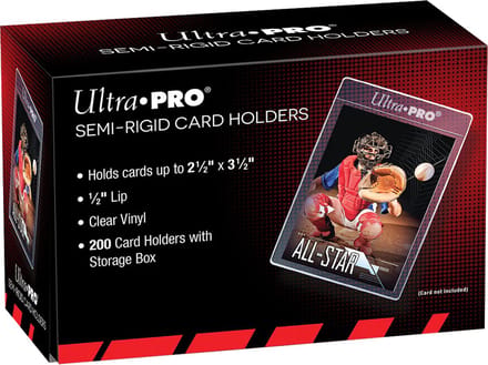 200 Ultra Pro Semi-Rigid Card Holders Transparant Standaard Maat Opberghouders