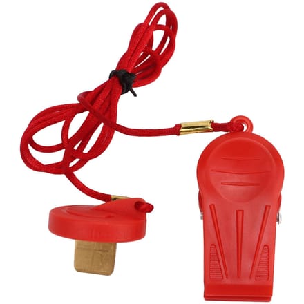 2 stuks veiligheidsschakelaar voor loopband, noodstopmagneet, sleutel met ronde inzet, rood red