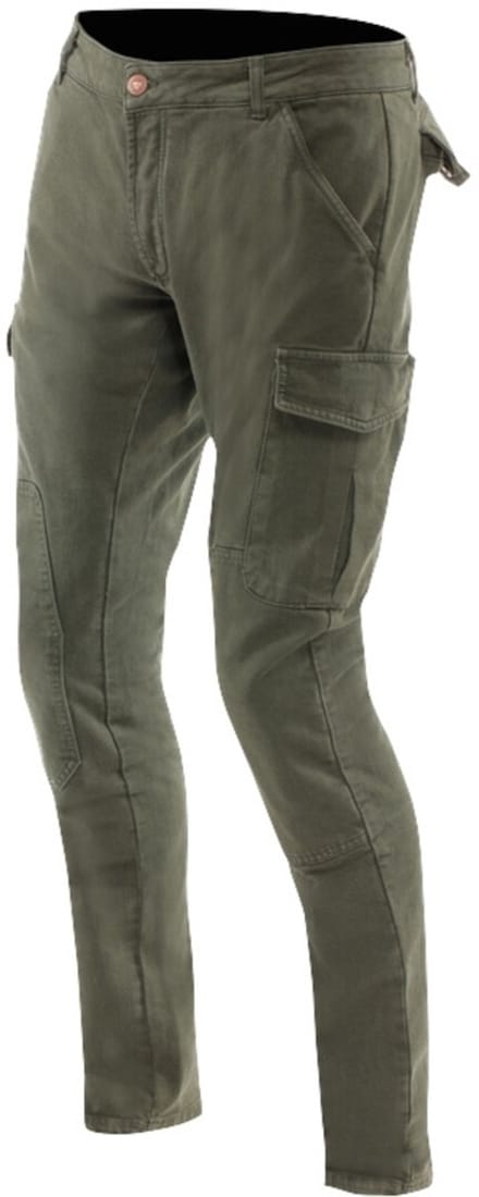 Dainese Cargo Slim Tapered Leger Groen Textiele Motorbroek - Broek