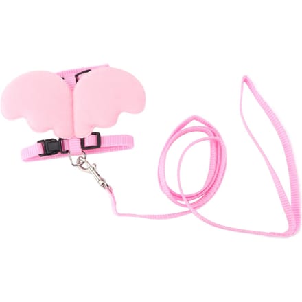 Harnais de marche extérieur réglable en corde de traction pour canards et poulet S(for 2-4kg) rose