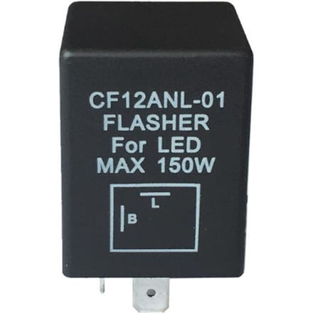 2-pins CF12ANL-01 elektronisch led-knipperrelais Fix richtingaanwijzerlampen Hyper Flash-probleem zwart