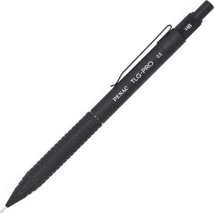Penac TLG-PRO - 0.5 mm Vulpotlood - Zwart - Rubberen Grip