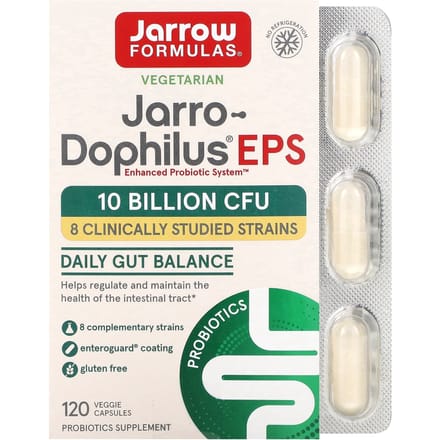 Jarrow Formulas, Jarro-Dophilus EPS, 10 milliards, 120 gélules végétales (5 milliards par capsule)