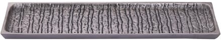 PTMD Schaal Grail - 46x15x1 cm - Aluminium - Zilver