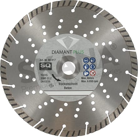 DiamantPlus Gesegmenteerde diamantdoorslijpschijf Ø230 mm TURBO