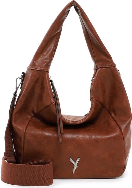SURI FREY Schoudertas Gracey Hobo Cognac Bruine
