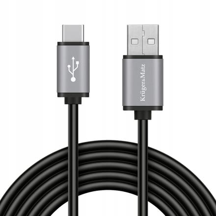 Kruger&Matz USB-C Kabel 1,8m KM1240 - Snel Laden & Data