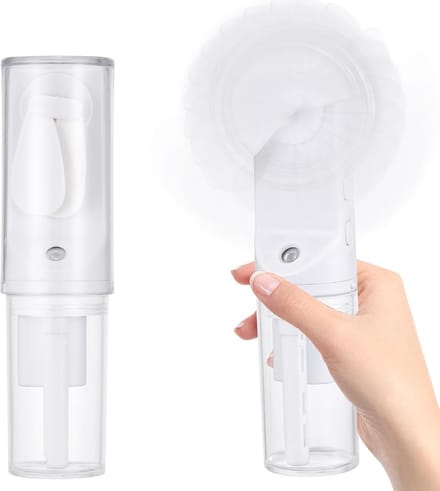 Oplaadbare Mini Handventilator met Watersproeifunctie - Draagbare Ventilator voor Binnen en Buiten