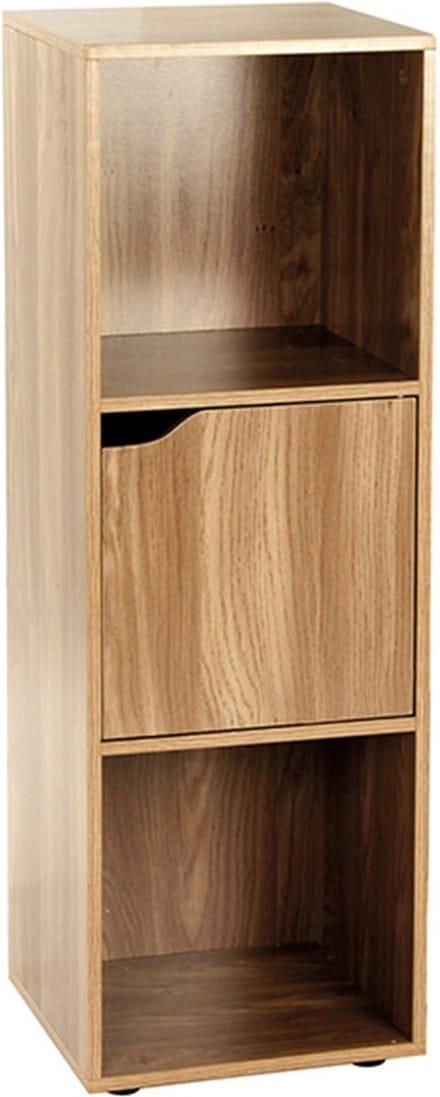 1 x 4 Oak Kast met 2 deurtjes - 31 x 29 x 120 cm 11449 Casame