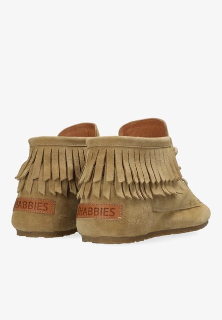 Shabbies Ciska Frina Veterschoenen - Dames - Camel - Maat 41