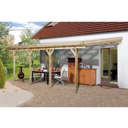 Weka Carport Terraskap 671 Gr.5 579x279cm