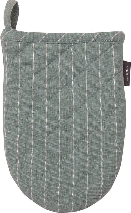 Pinstripe Mini Ovenwant groen blauw 14x20cm (set of 2)