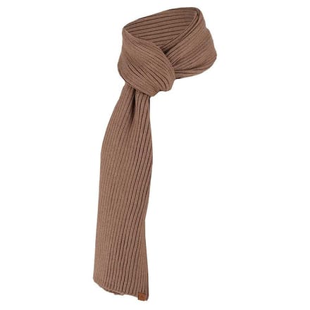 Sarlini - Sjaal heren - Ribbed - Taupe - Effen - One Size
