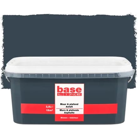 Baseline Muur & Plafond Muurverf - Mat - Asfalt - 2,5l