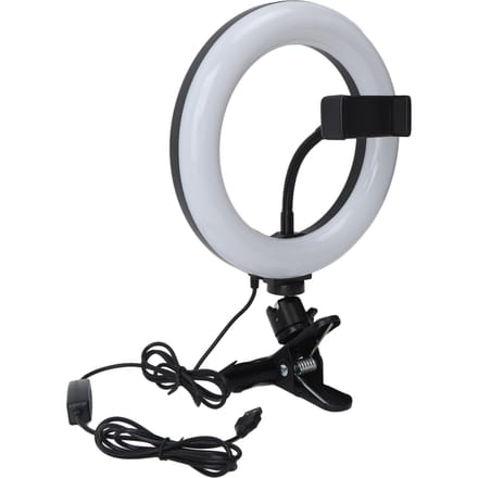 Selfie Ring Light ABS Verstelbare Kleur en Helderheid Clip On LED Invullicht voor Live Steaming Make