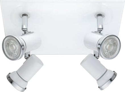 EGLO Batholino Tamara 1 - Spot - 4 Lichts - Wit, Chroom