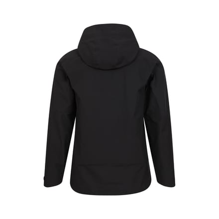 Mountain Warehouse Heren Bachill drielaagse waterdichte jas (Zwart)