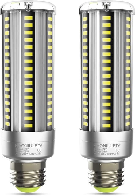 E27 LED Lamp 25W - Koud Wit, 3000LM - Vervangt 250W Gloeilamp - 2 Stuks