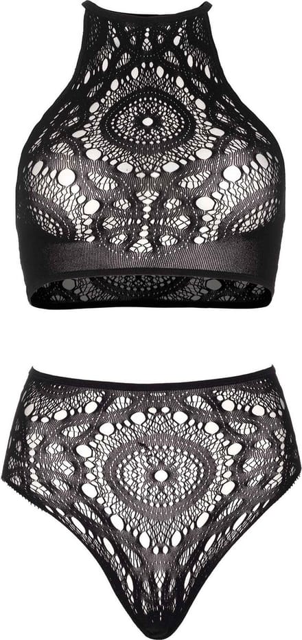 Set Beugelbh en hoge taille slip voor vrouwen Leg Avenue