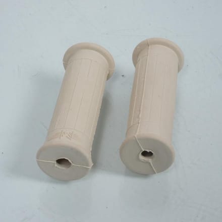 Paire de poignée beige 100mm RSM pour mobylette MBK 50 AV3 Neuf