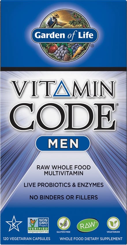 Vitamin Code Men – Natuurlijke Multivitamine uit Voeding (120 capsules)