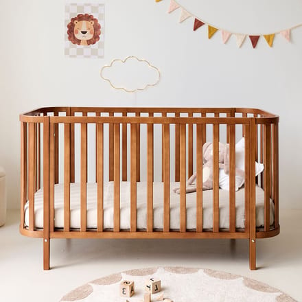 Petite Amélie MEEGROEIBED OVAAL «COCOON» | 70 X 140 CM | WALNOOT